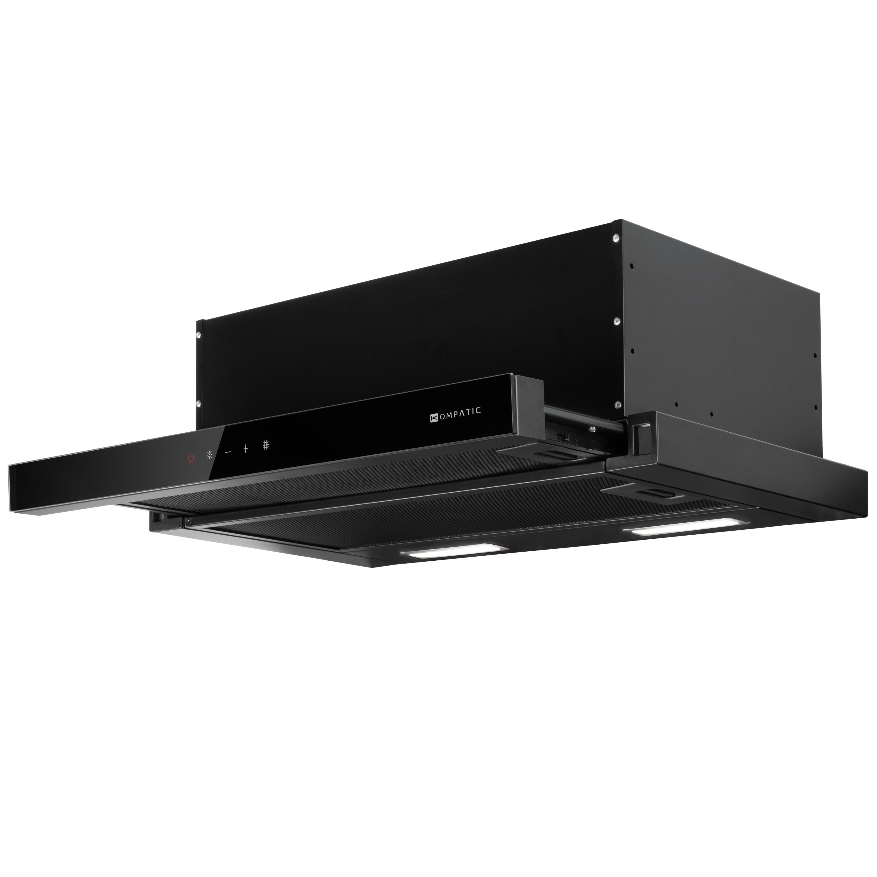 Cooker Hood Aira 60 Black Telescopic Kompatic