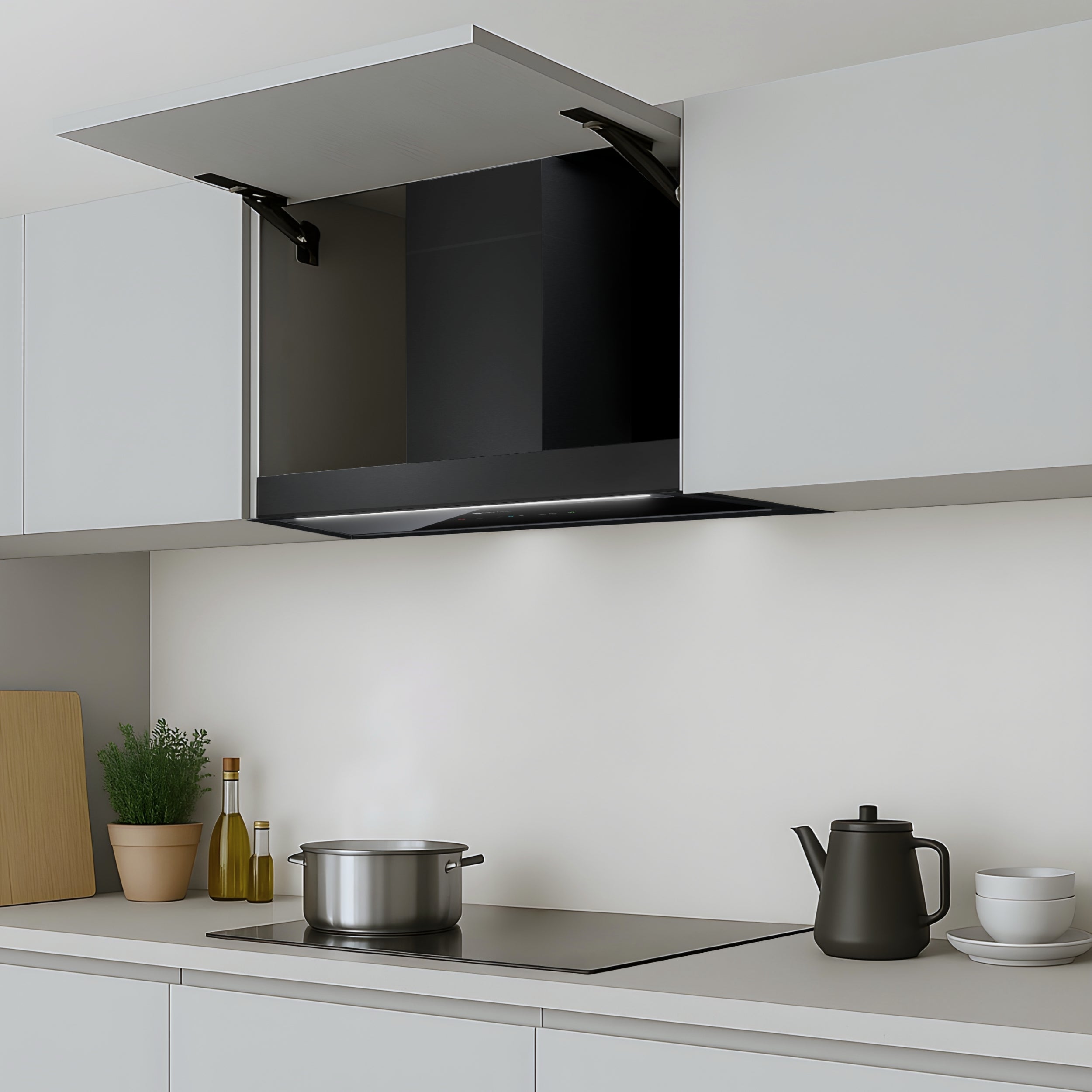 KPYR90BIB Cooker Hood Yara 90 Bb Black Built-In Kompatic