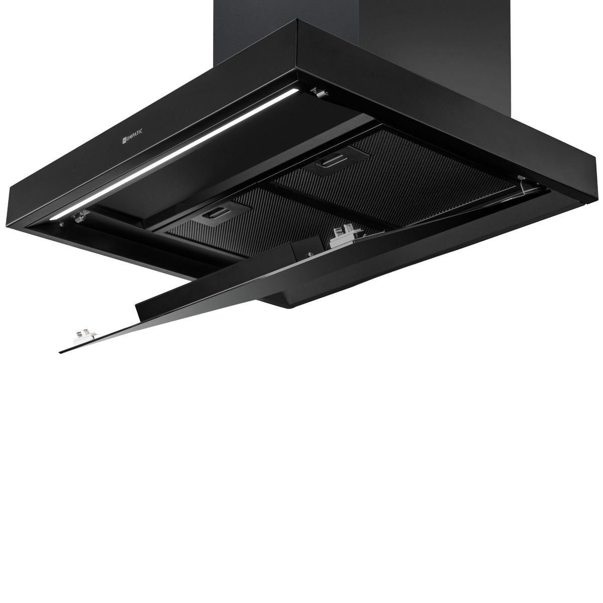 KPYR60WB Cooker Hood Yara 60 Wb Black Wall Kompatic