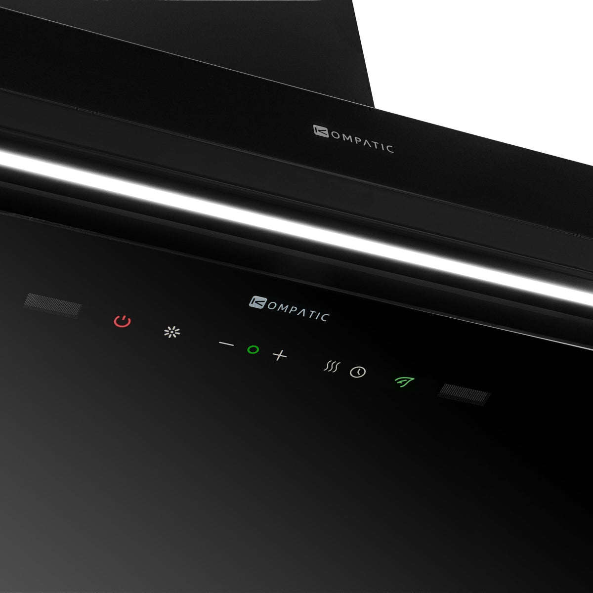 KPYR90WB Cooker Hood Yara 90 Wb Black Wall Kompatic