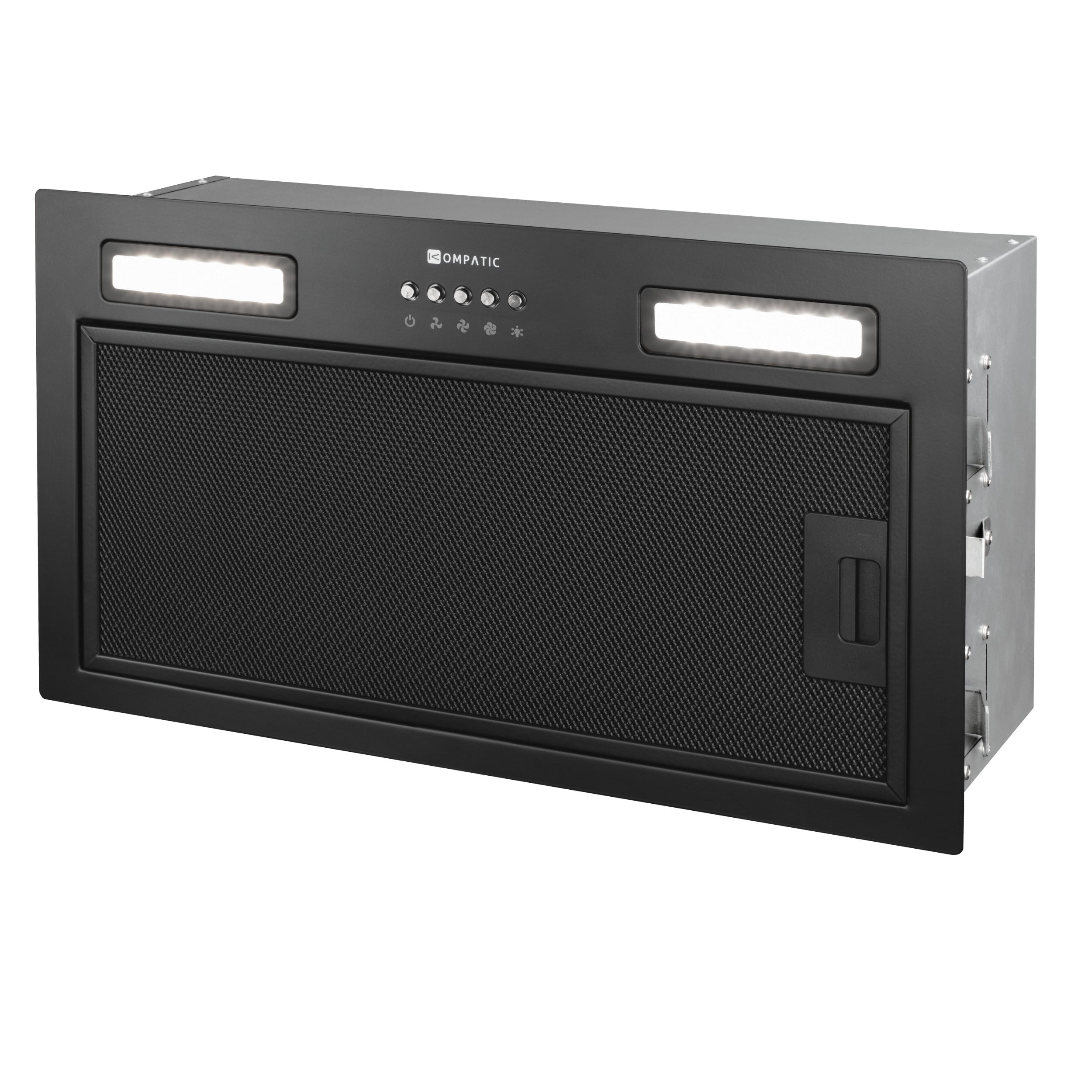 Cooker Hood Lane 50 Black Built-In 55W Brushless Dc Motor Kompatic