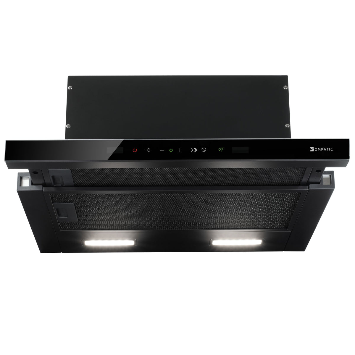 KNA60TB Cooker Hood Novia 60 Black Telescopic 800 M3/H Telescopic Kompatic