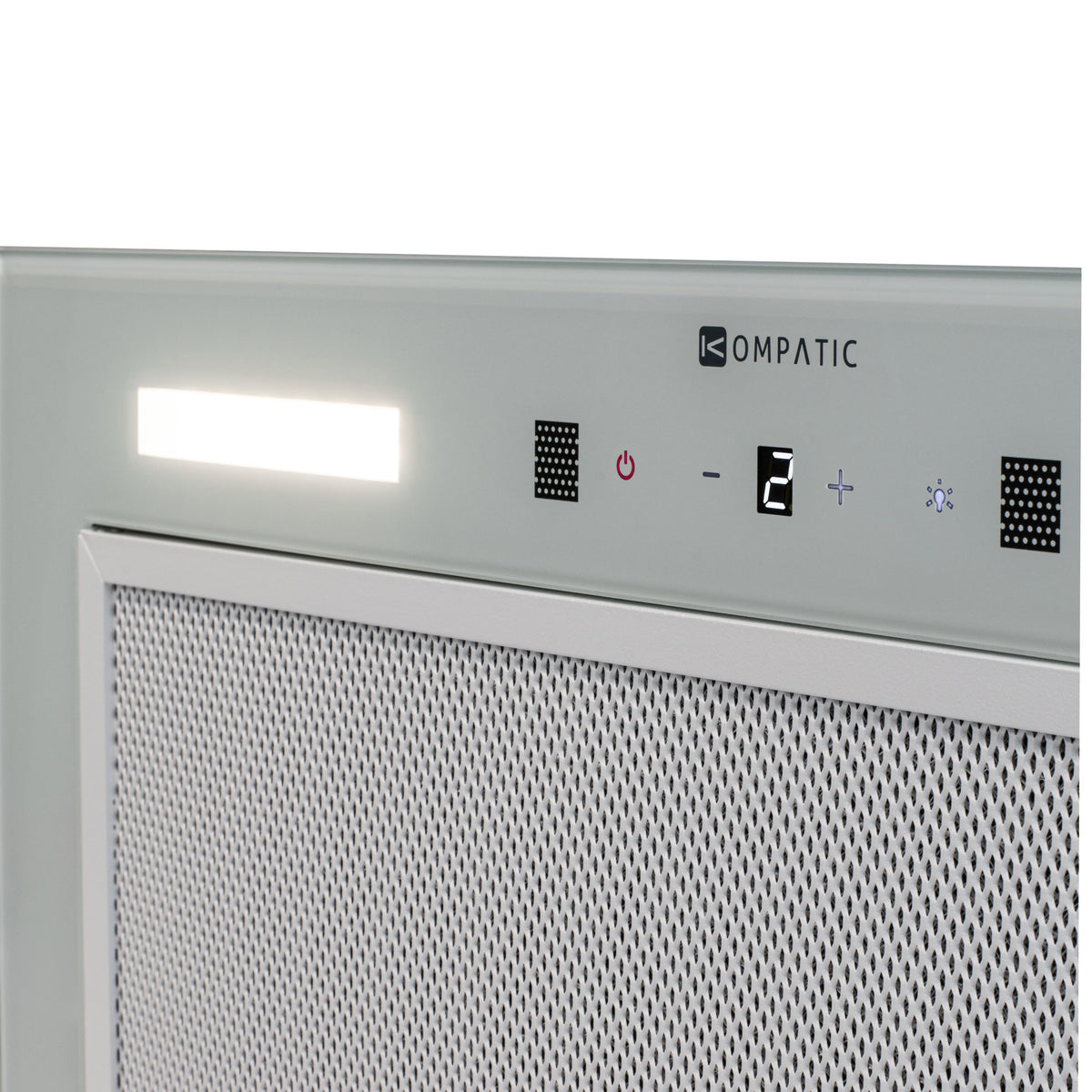 KCLE50SIC Cooker Hood Cleo 50 Bs White Built-In Carbon Filters Kompatic