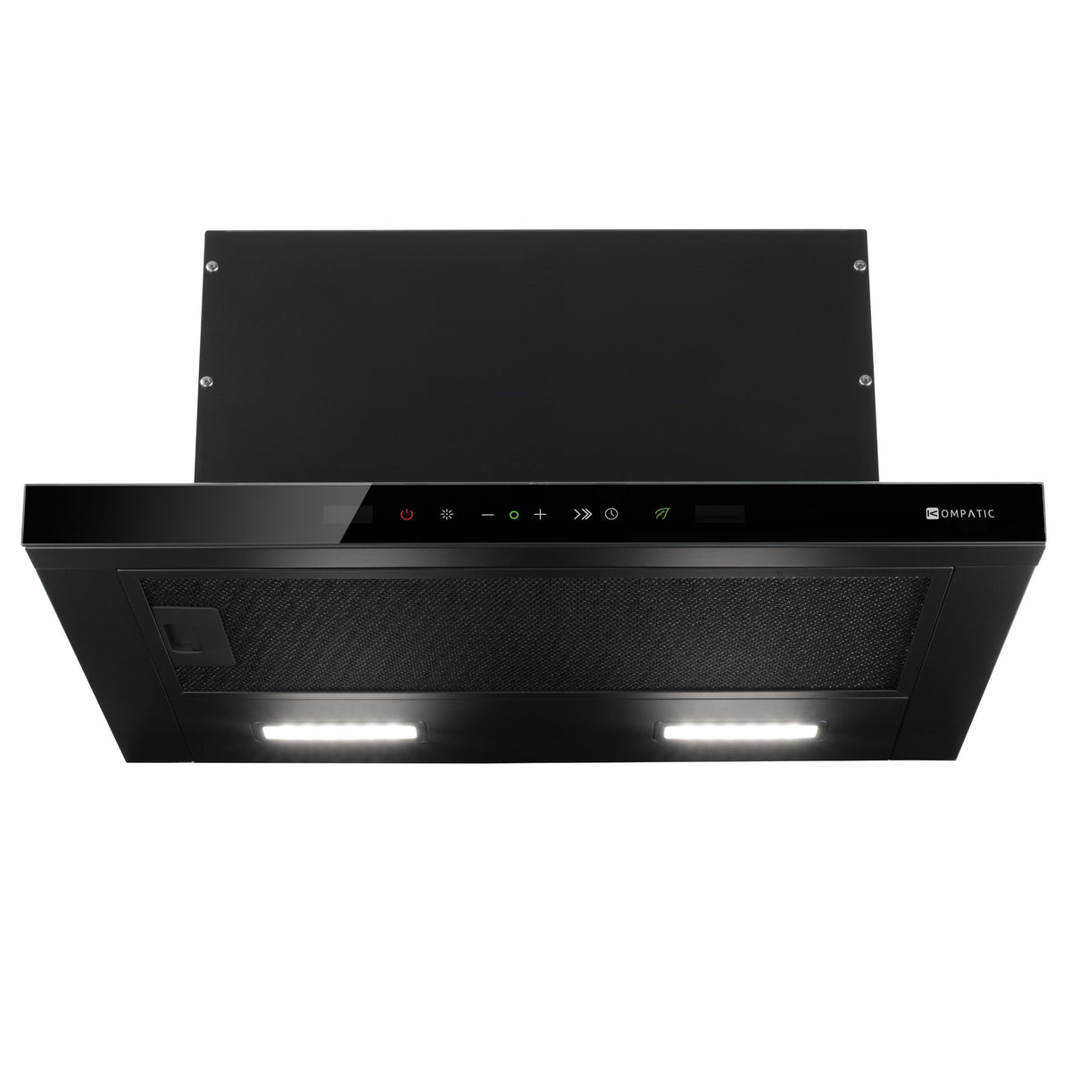 KNA60TB Cooker Hood Novia 60 Black Telescopic 800 M3/H Telescopic Kompatic
