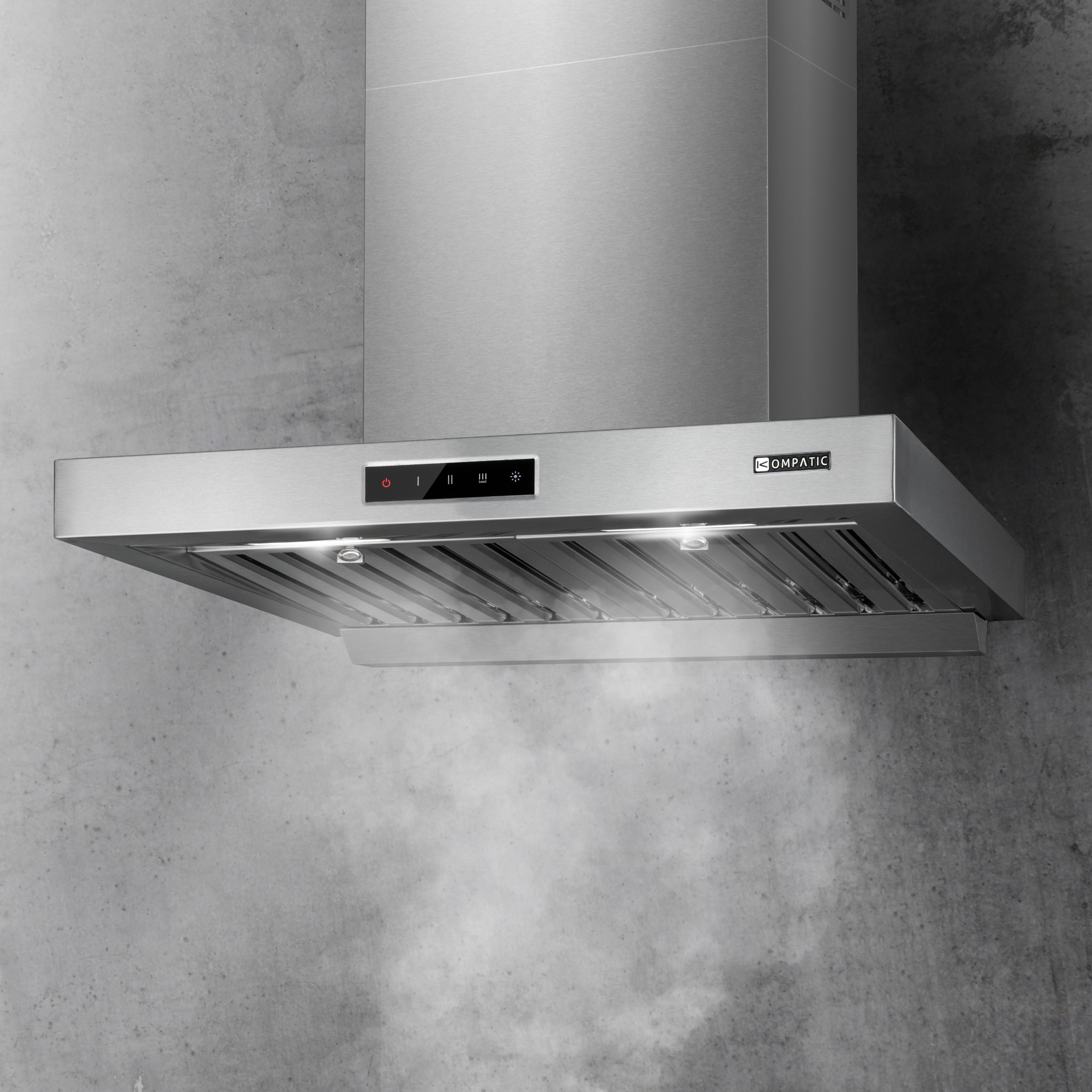 Cooker Hood Form 60 Stainless Steel Wall Kompatic