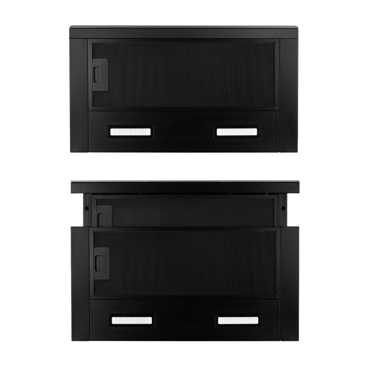 KNA60TB Cooker Hood Novia 60 Black Telescopic 800 M3/H Telescopic Kompatic